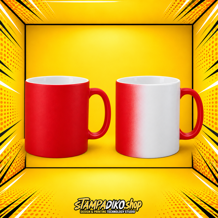 Προσωποποιημένη Μαγική Κούπα — Ματ Κόκκινη (MUG5015)