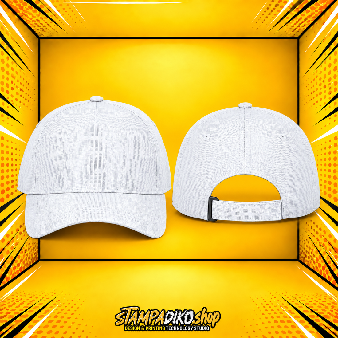 Προσωποποιημένο Καπέλο Polyester White