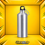 600 ml aluminum bottle MET2271, silver, shown without personalized printing