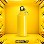 600 ml aluminum bottle MET2274, yellow, shown without personalized printing