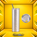 Skinny Tumbler 20oz MET3066 — προϊόν και επάνω όψη καπακιού