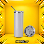 Skinny Tumbler 20oz MET3190 — προϊόν και επάνω όψη καπακιού