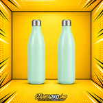 Bowling Bottle 500 ml MET5005 — μπροστινή και πίσω όψη του ίδιου μπουκαλιού