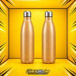 Bowling Bottle 500 ml MET5050 — μπροστινή και πίσω όψη του ίδιου μπουκαλιού