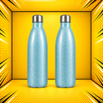 Bowling Bottle 500 ml MET5052 — μπροστινή και πίσω όψη του ίδιου μπουκαλιού