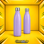 Bowling Bottle 500 ml MET5074 λιλά — μπροστινή και πίσω όψη του ίδιου μπουκαλιού