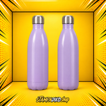 Bowling Bottle 500 ml MET5076 μωβ — μπροστινή και πίσω όψη του ίδιου μπουκαλιού