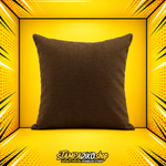 Colored linen pillow dark brown PIL7000 40x40cm with filling