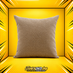 Colored linen pillow light brown PIL7002 40x40cm with filling