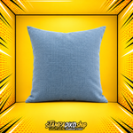 Colored linen pillow light blue PIL7033 40x40cm with filling