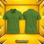 Προσωποποιημένο Polo Shirt Green – εμπρός και πίσω