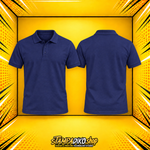 Προσωποποιημένο Polo Shirt Navy Blue – εμπρός και πίσω