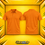 Προσωποποιημένο Polo Shirt Orange – εμπρός και πίσω