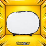 SLA1035 gloss oval photo slate 27x36cm