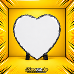 SLA1043 gloss heart photo slate 15cm