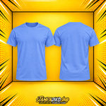 Προσωποποιημένο T‑Shirt Cornflower Blue – εμπρός και πίσω