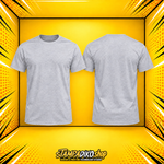 Προσωποποιημένο T‑Shirt Heather Gray – εμπρός και πίσω
