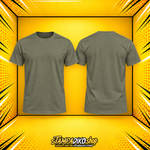 Προσωποποιημένο T‑Shirt Khaki – εμπρός και πίσω