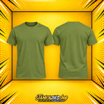 Προσωποποιημένο T‑Shirt Olive Green – εμπρός και πίσω