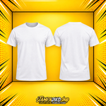 Προσωποποιημένο λευκό T‑Shirt – εμπρός και πίσω